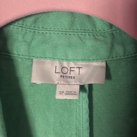 LOFT Mint Green Women's Blazer small petite - Picture 2 of 4